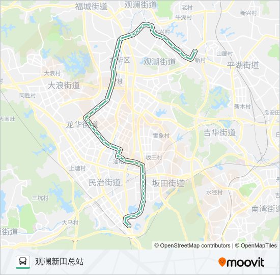 公交M263路的线路图