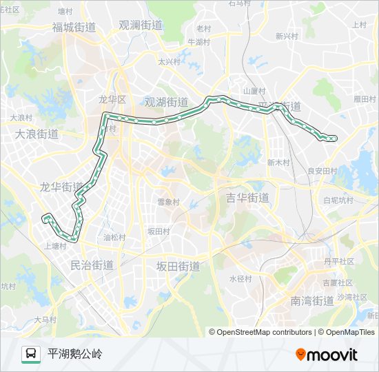 公交M264路的线路图