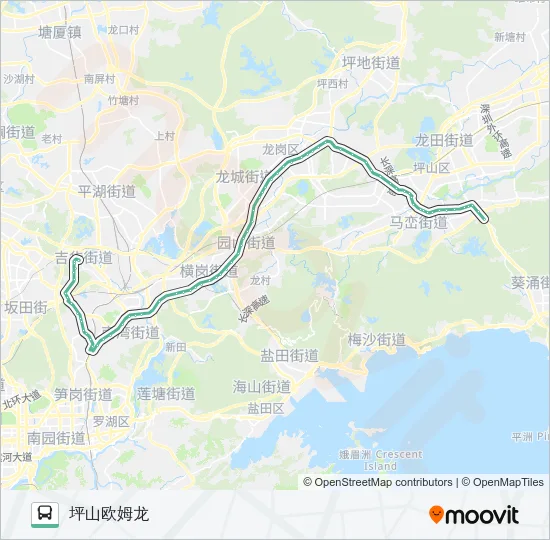 M268 Bus Line Map