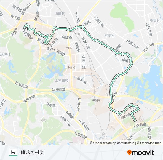 公交M270路的线路图