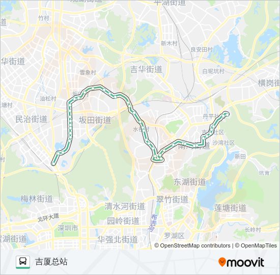 公交M271路的线路图