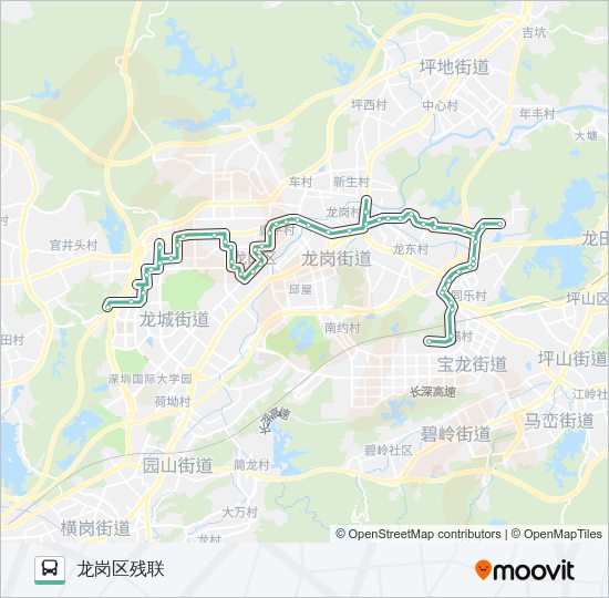 公交M276路的线路图