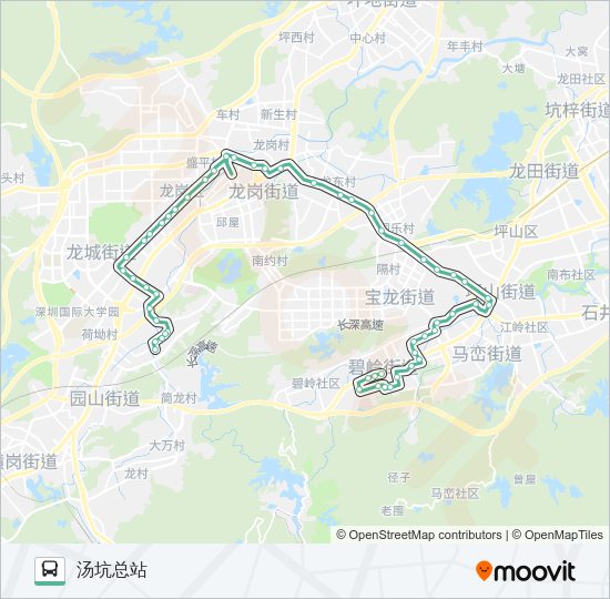 公交M277路的线路图