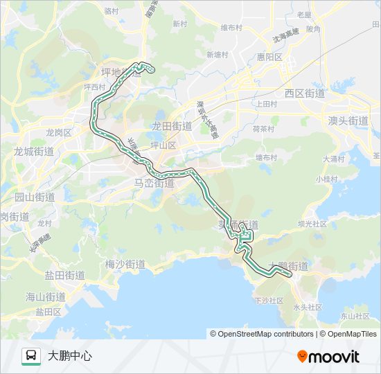 公交M279路的线路图