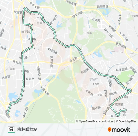 M281 Bus Line Map