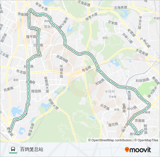 公交M281路的线路图