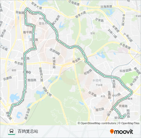 M281 Bus Line Map