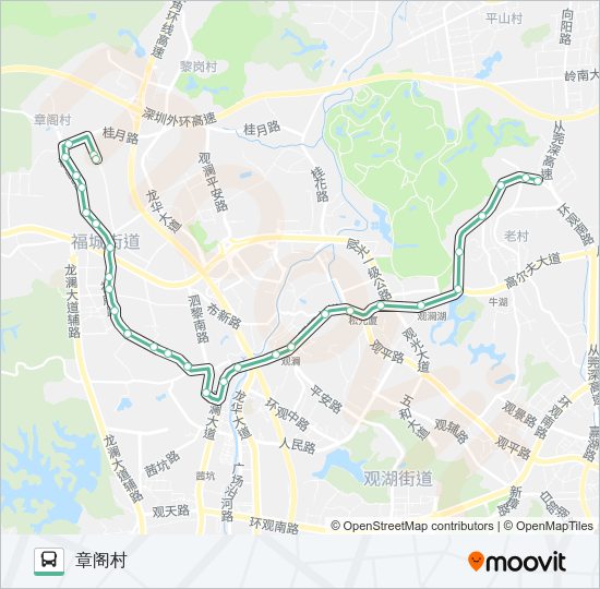 公交M285路的线路图