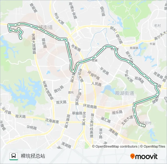 M286 Bus Line Map