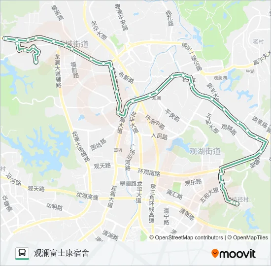 M286 Bus Line Map