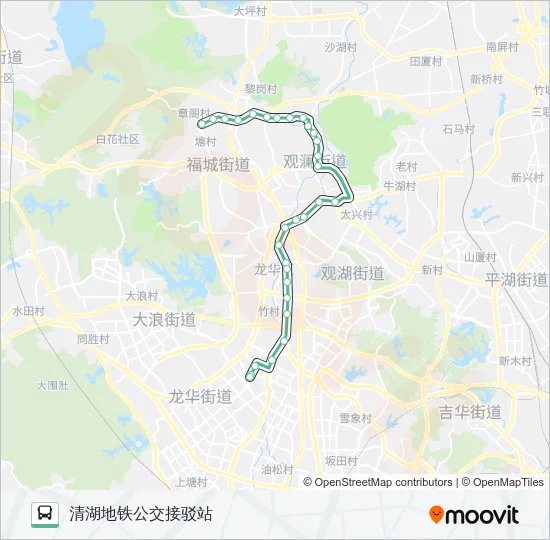 M287 Bus Line Map