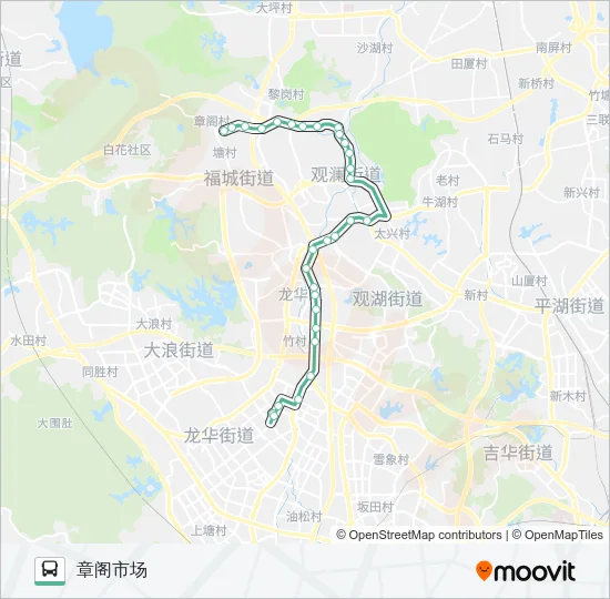 M287 Bus Line Map