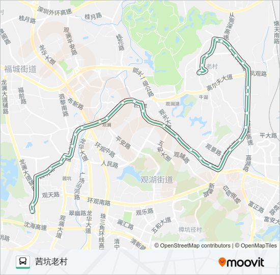 公交M288路的线路图