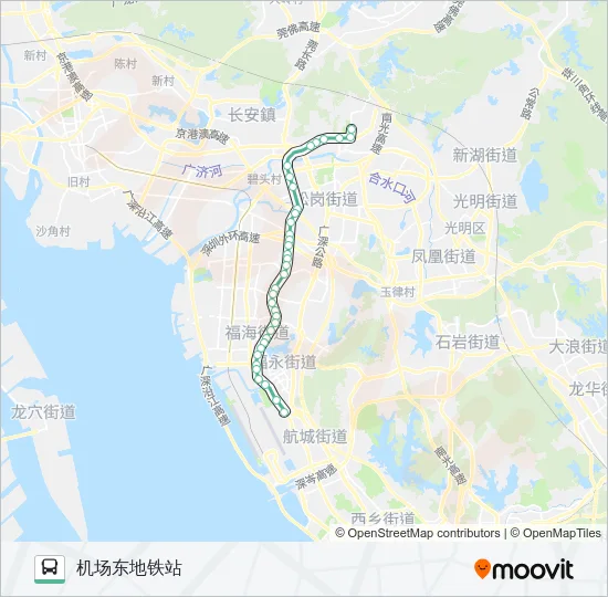 M291 Bus Line Map