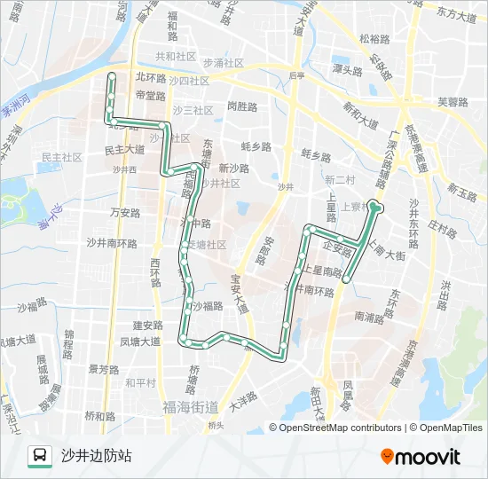 M292 Bus Line Map