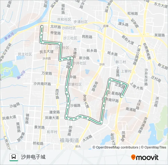 M292 Bus Line Map