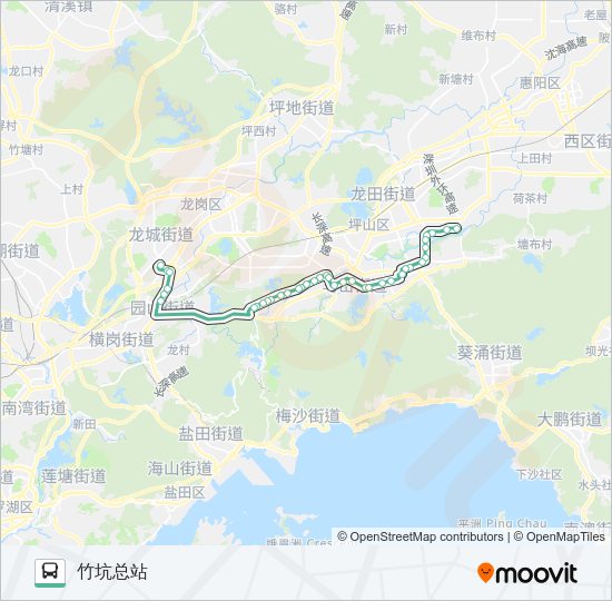 公交M294路的线路图