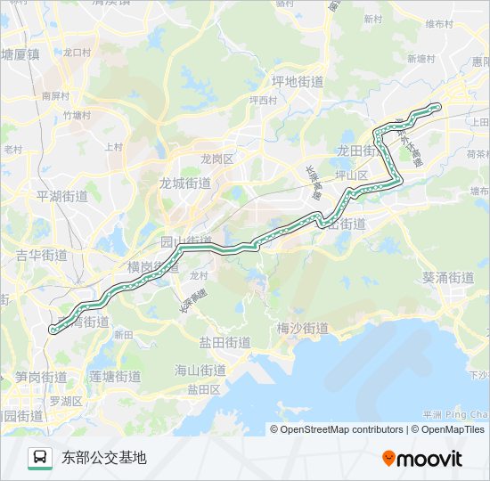 公交M295路的线路图
