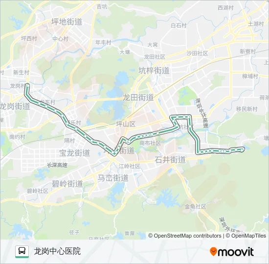 M296 Bus Line Map