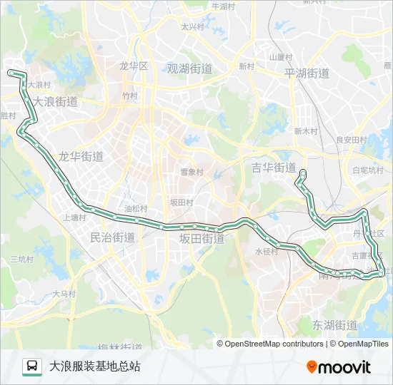 M301 Bus Line Map