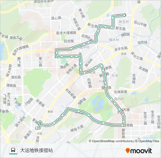 M303 Bus Line Map
