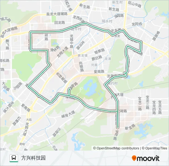 M304 Bus Line Map