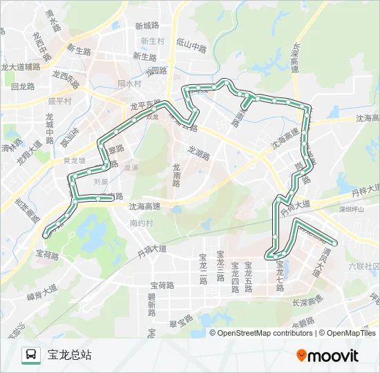 M305 Bus Line Map