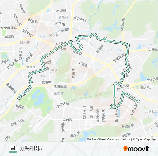 M305 Bus Line Map