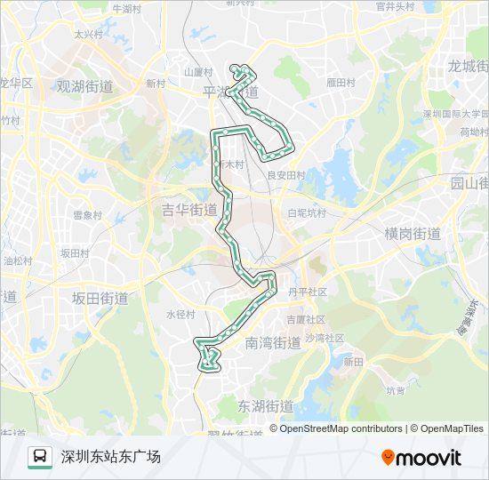 公交M311路的线路图