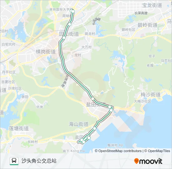 M314 Bus Line Map