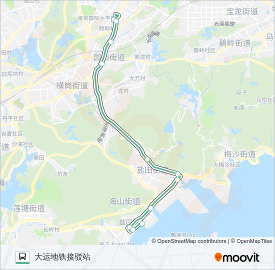 公交M314路的线路图