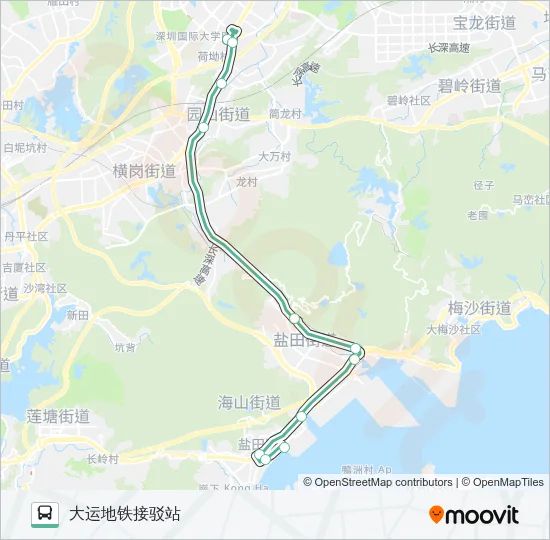 M314 Bus Line Map