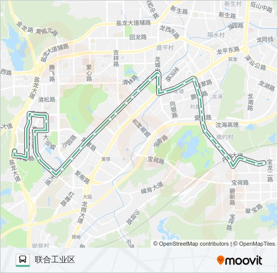 公交M315路的线路图