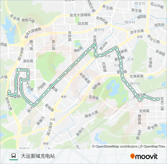 M315 Bus Line Map