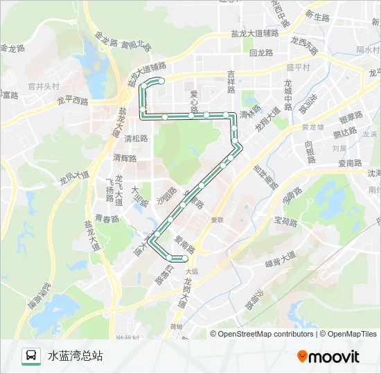 M318 Bus Line Map