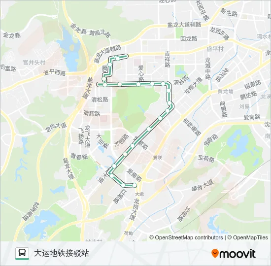 M318 Bus Line Map
