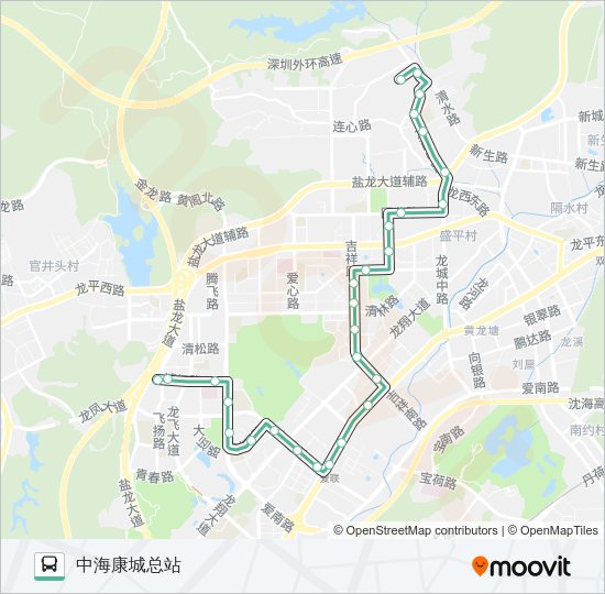 公交M319路的线路图