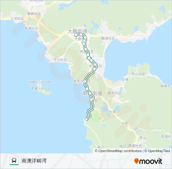 M321 Bus Line Map