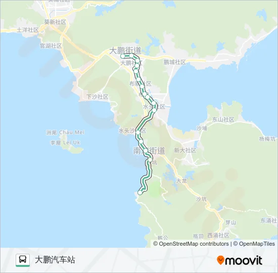 M321 Bus Line Map