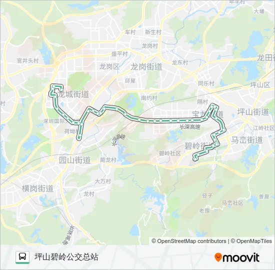 M322 Bus Line Map