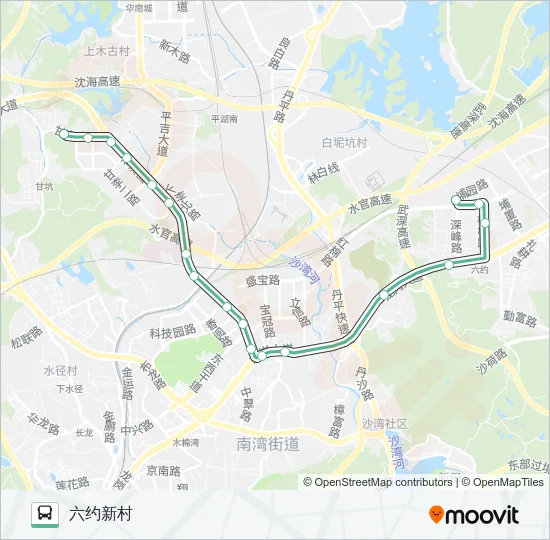 M324 Bus Line Map