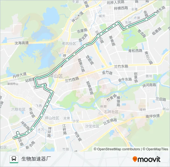M325 Bus Line Map