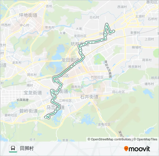 M326 Bus Line Map