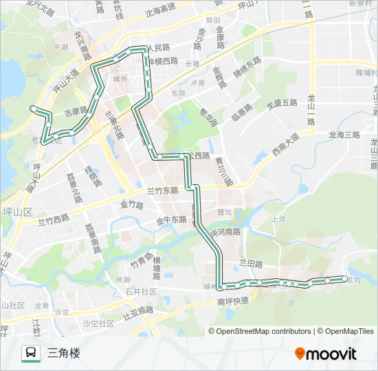 M327 Bus Line Map