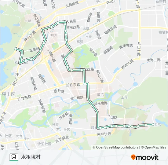 M327 Bus Line Map