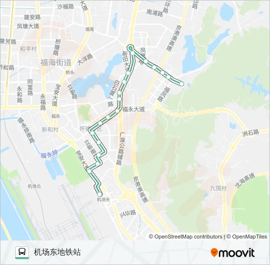 M334 Bus Line Map