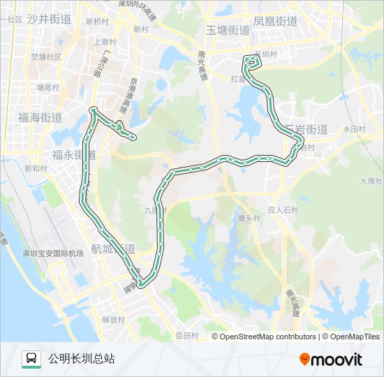 公交M335路的线路图