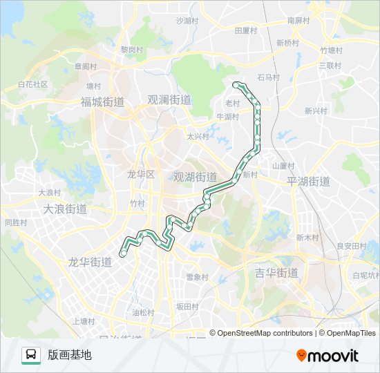 公交M339路的线路图