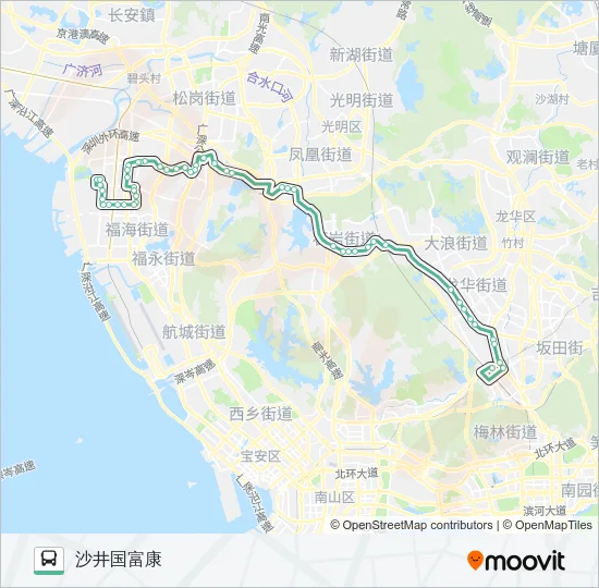M341 Bus Line Map