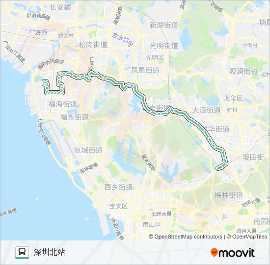 M341 Bus Line Map